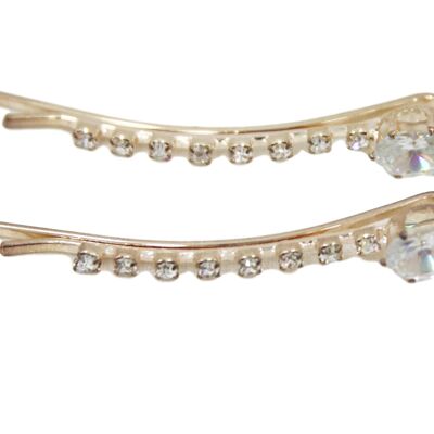 Diamante Hair Slide - ONE SIZE - ROSE GOLD - METAL ALLOY