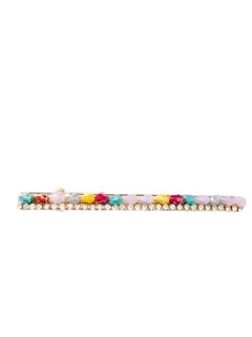 Multi Stone Diamante & Bead Hair Slide