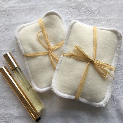 Tendresse - Paquete de 3 toallitas blancas rectangulares