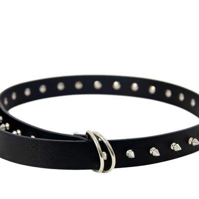 Black Spike Stud PU Belt