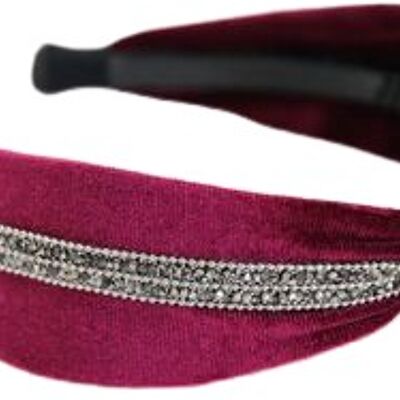 Embellished Knot Velvet Headband