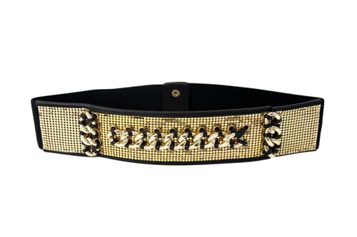 Plaited Shimmer Waist Belt