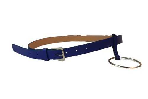 Faux Leather Belt with Big Circle Decoration