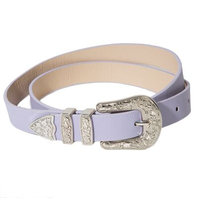 Single Buckle Western Style PU Belt