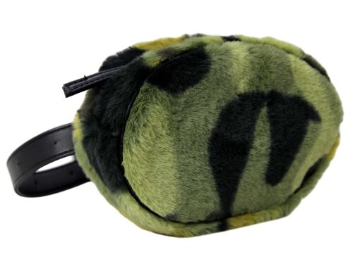 Camo Faux Fur Belt Bum Bag