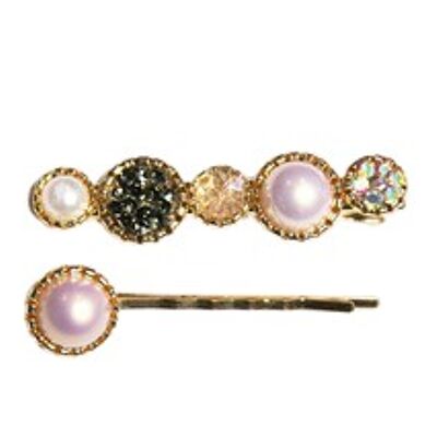 Diamond Pearl Hair Slide