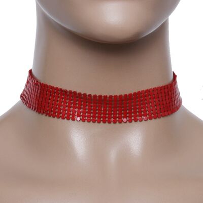 Red Chainmail Choker