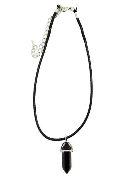 PU Choker with Crystal Detail
