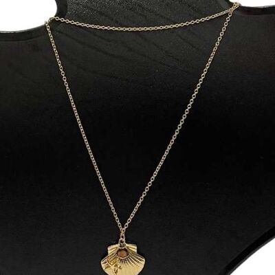 Gold Shell Layered Necklace