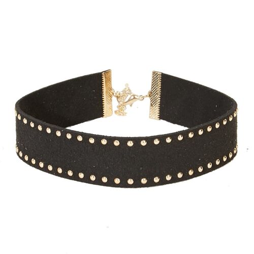 Double Studded Suedette Choker