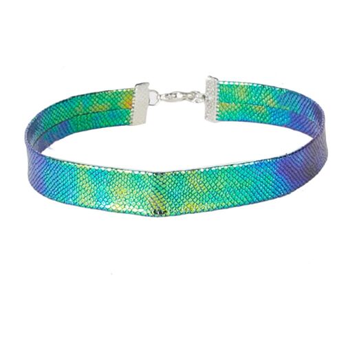 Multi 1.5cm PU Mermaid Style Choker