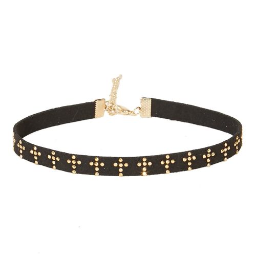 Studded Suedette Choker