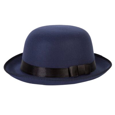 Bowler Hat with Black Ribbon