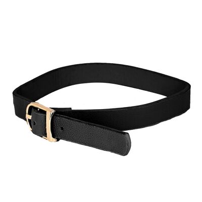 Black 1.5cm PU Choker with Belt Buckle