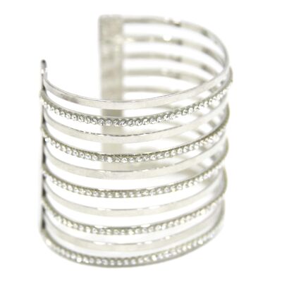 Multi Line Diamante Cuff