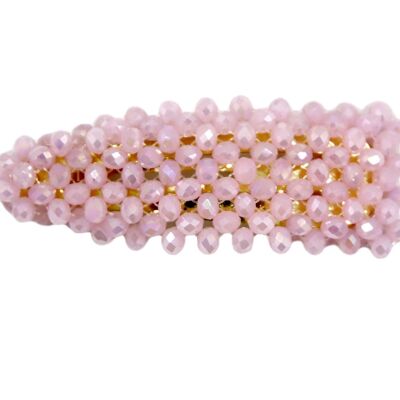 Pink Bead Hair Clip