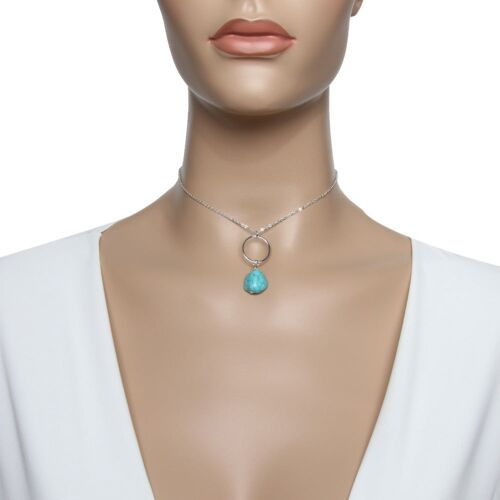 Delicate Ring and Blue Stone Choker