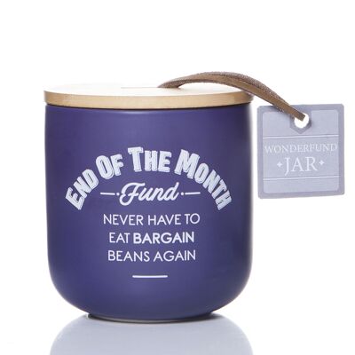 'End Of The Month Fund' Wonderfund Saver Jar
