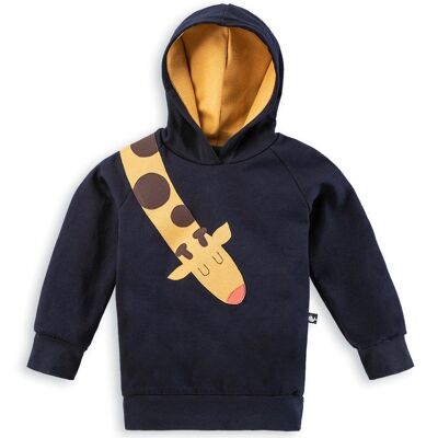 Kinder Hoodie Giraffe navy - 104/110