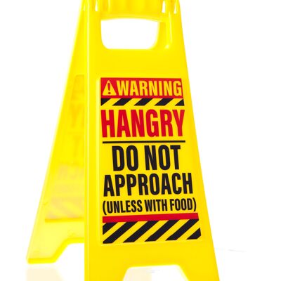 'Hangry' Desk Warning Sign