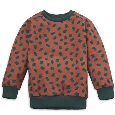 Kinder Sweatshirt Organic Forms - Henna - 116/122