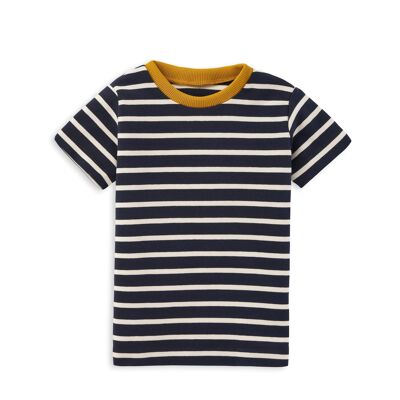 T-Shirt gestreift - Navy - 92/98