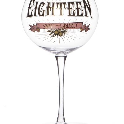 'Age 18' Gin Prohibition Glass