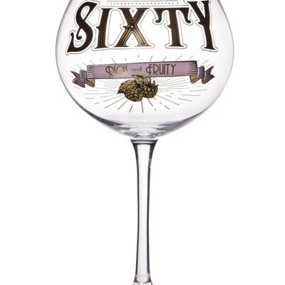 'Age 60' Gin Prohibition Glass