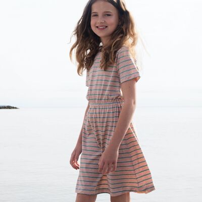 Jerseykleid für Mädchen - Stripes - 110