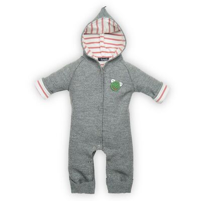 Baby Wolloverall Grau - 62/68 - für Babys 3-9 Monate