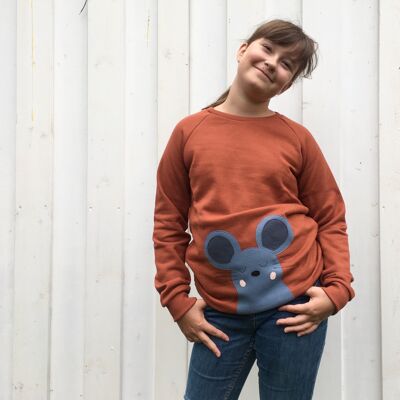 Mäuse-Sweater für Kinder - 128/134