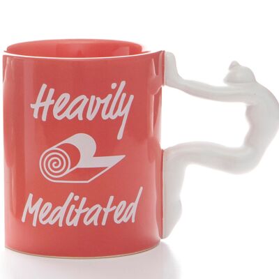 'Heavily Meditated' Yoga Mug