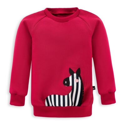 Kinder Sweatshirt Zebra - 140/146