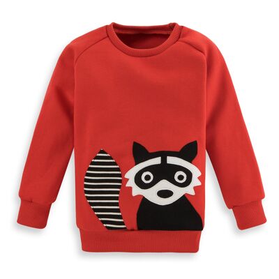 Waschbär Sweatshirt für Kinder - 128/134