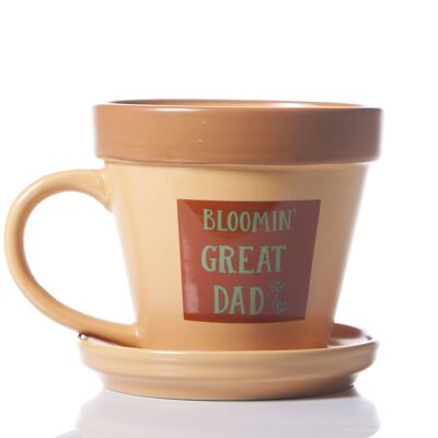 'Bloomin Great Dad' Plant Pot Mug