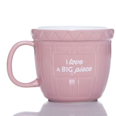 'I Love A Big Piece' Baking Bowl Mug