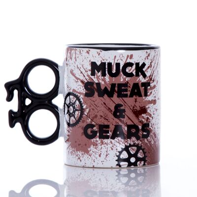 'Muck Sweat & Gears' Bike Mug