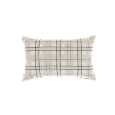 Housse de coussin tartan beige clair 50x30cm