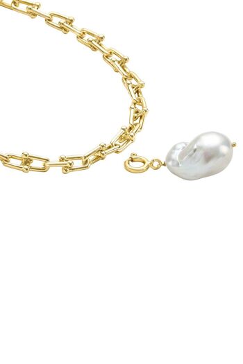 Mon Collier - Or - Avec pendentif perle 2