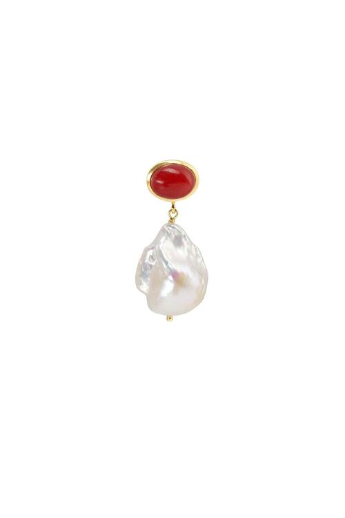 Pearl Earring Ruby