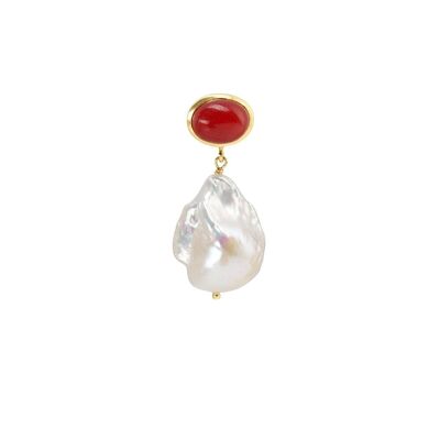 Pearl Earring Ruby