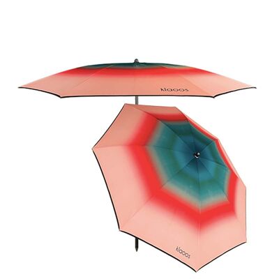 Parasol de plage - Psyché rouge pastèque