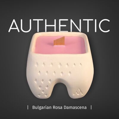 Eco friendly, Authentic Rosa Damascena - The White CULT candle