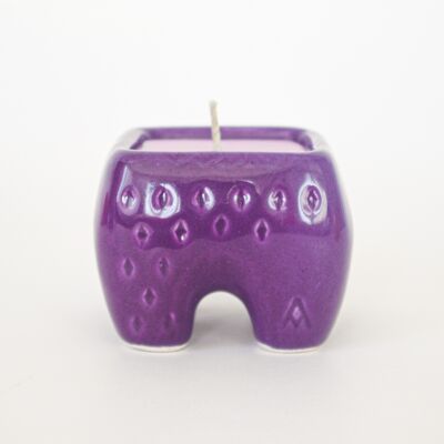Refillable TEA light CULT candle – Purple | cassis and fig
