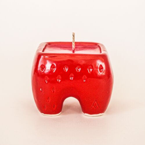 Refillable TEA light CULT candle – Red | strawberry
