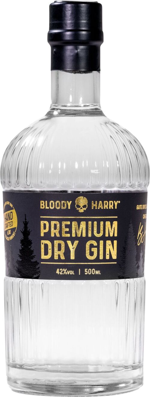 BLOODY HARRY Premium Dry Gin, 42% vol., 0,5l
