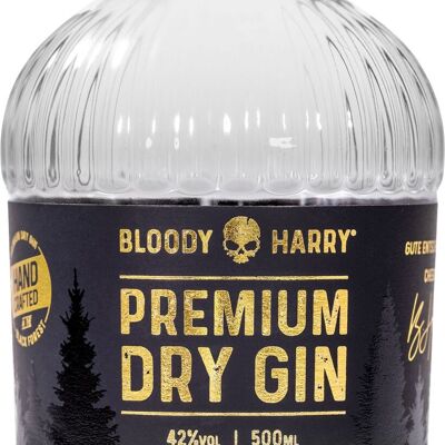 BLOODY HARRY Premium Dry Gin, 42% vol., 0.5l