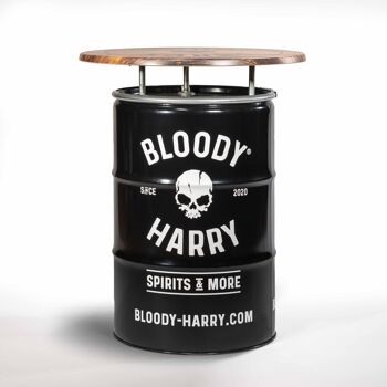 BLOODY HARRY Table de bar originale de baril de pétrole 1