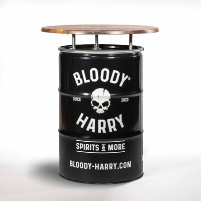 BLOODY HARRY Mesa de bar con tambor de aceite original