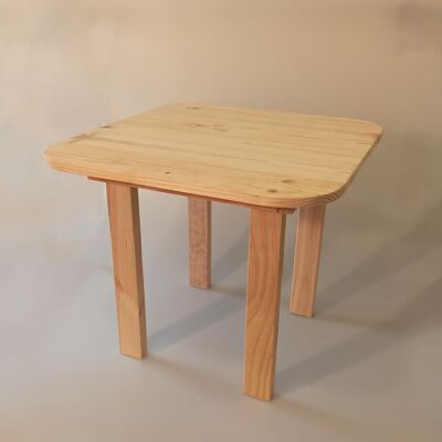 Mesa niño/a madera de pino 60x60x45cm